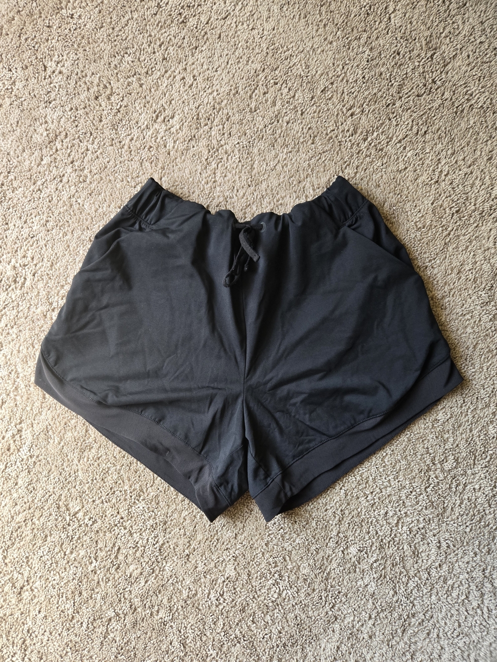 AVIA Black Running Shorts w/ Built-In Bike Liner S
